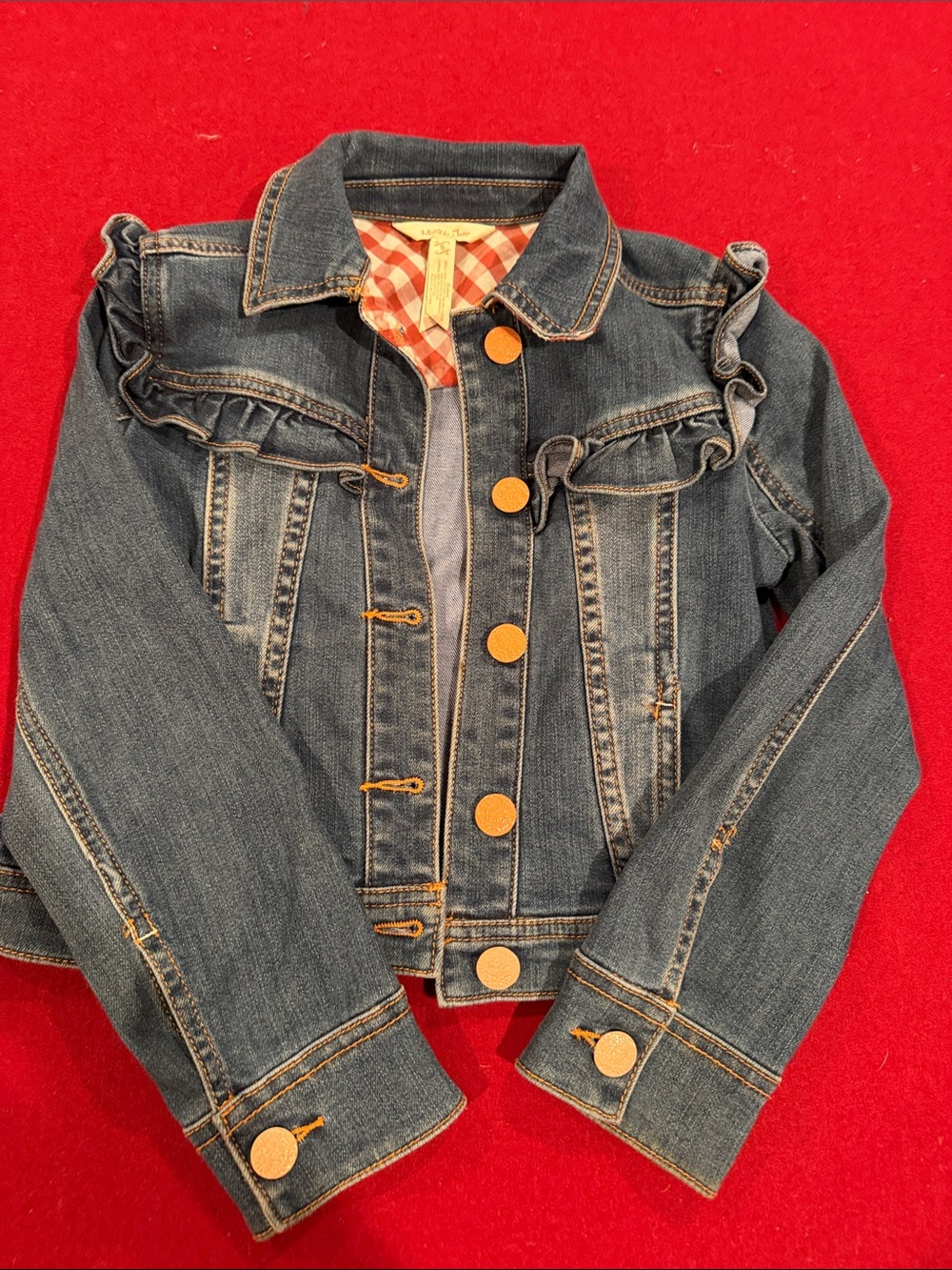 Matilda Jane Denim Ruffle Jacket - Blue